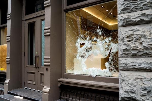 Burglary with Glass Damage & a Hole